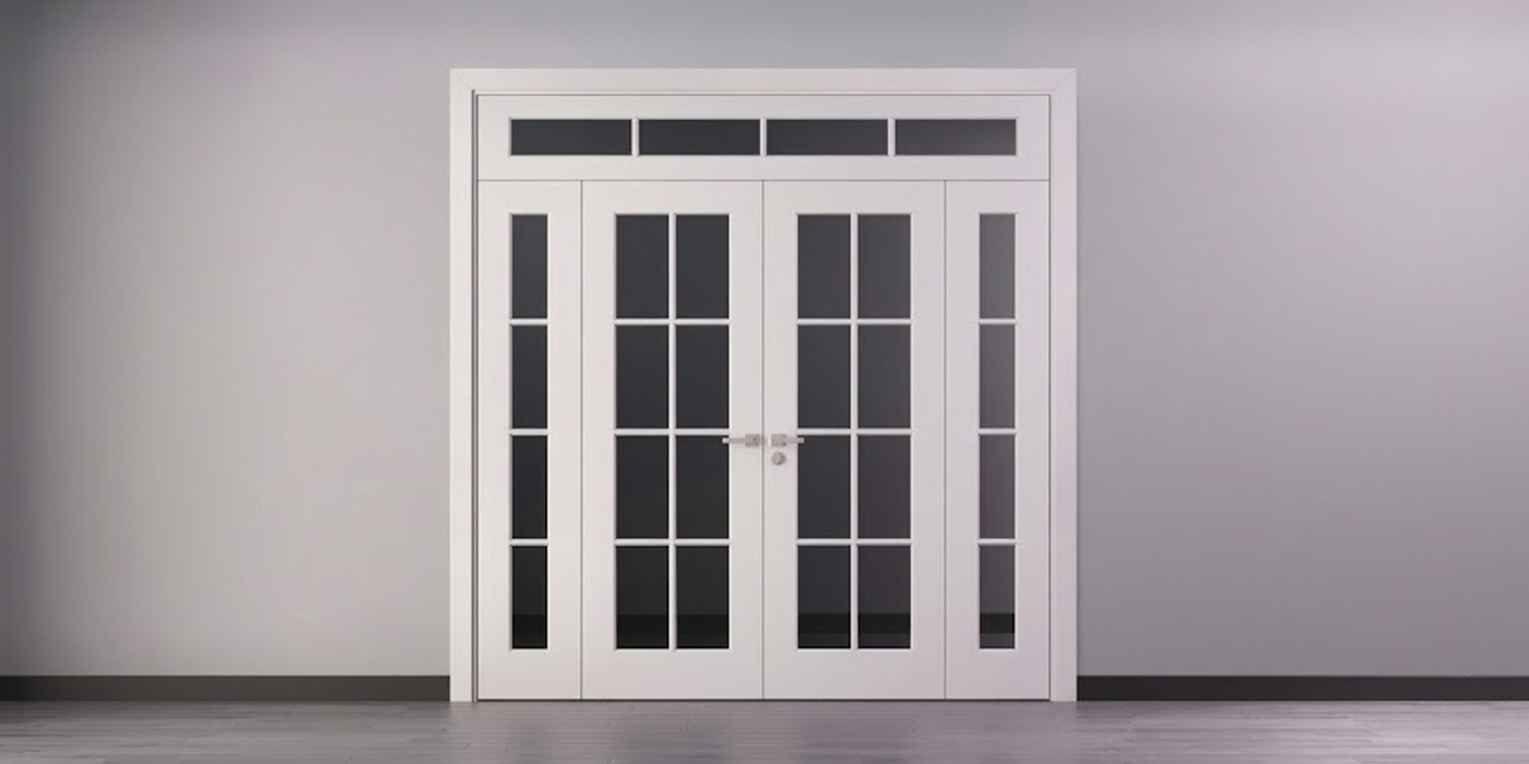 4-х створчатая конструкция с фрамугой